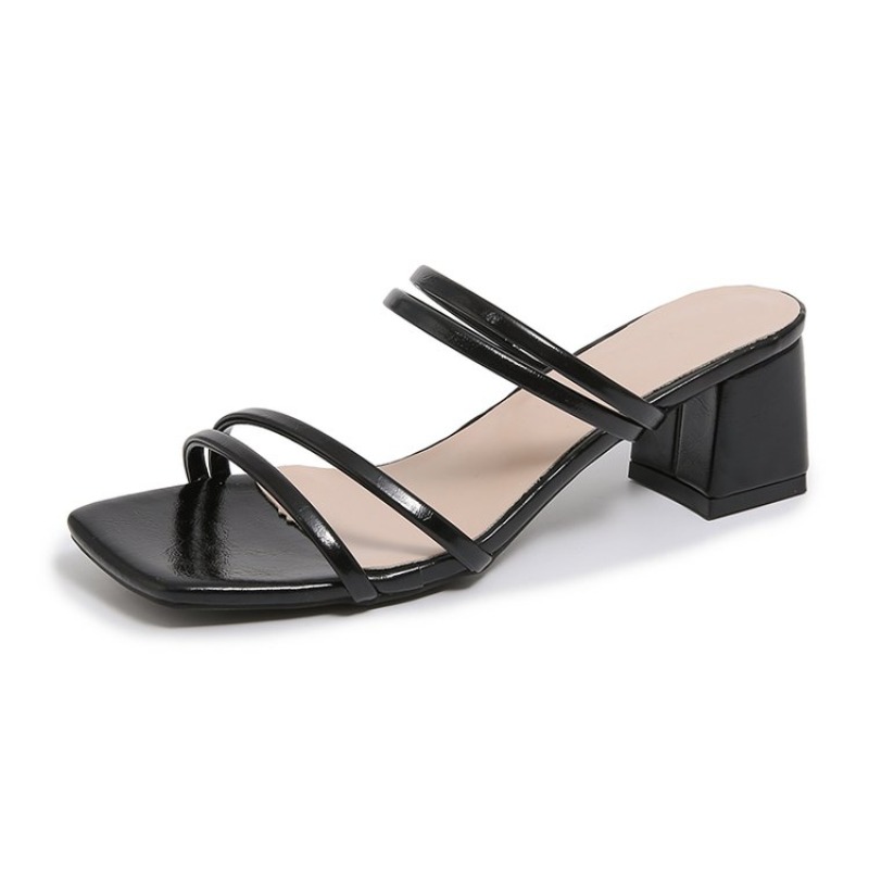 Crossfit Lady - New Ladies Square Heels Elegant Summer