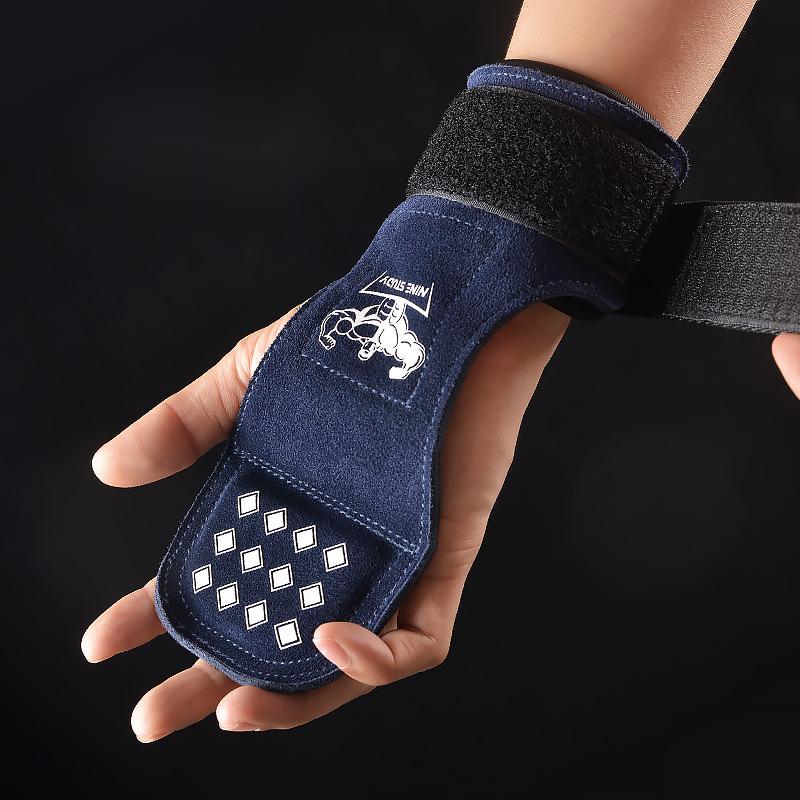 New Leather Gym Gloves Pull-up - Crossfit Equipment ulasan dan harga