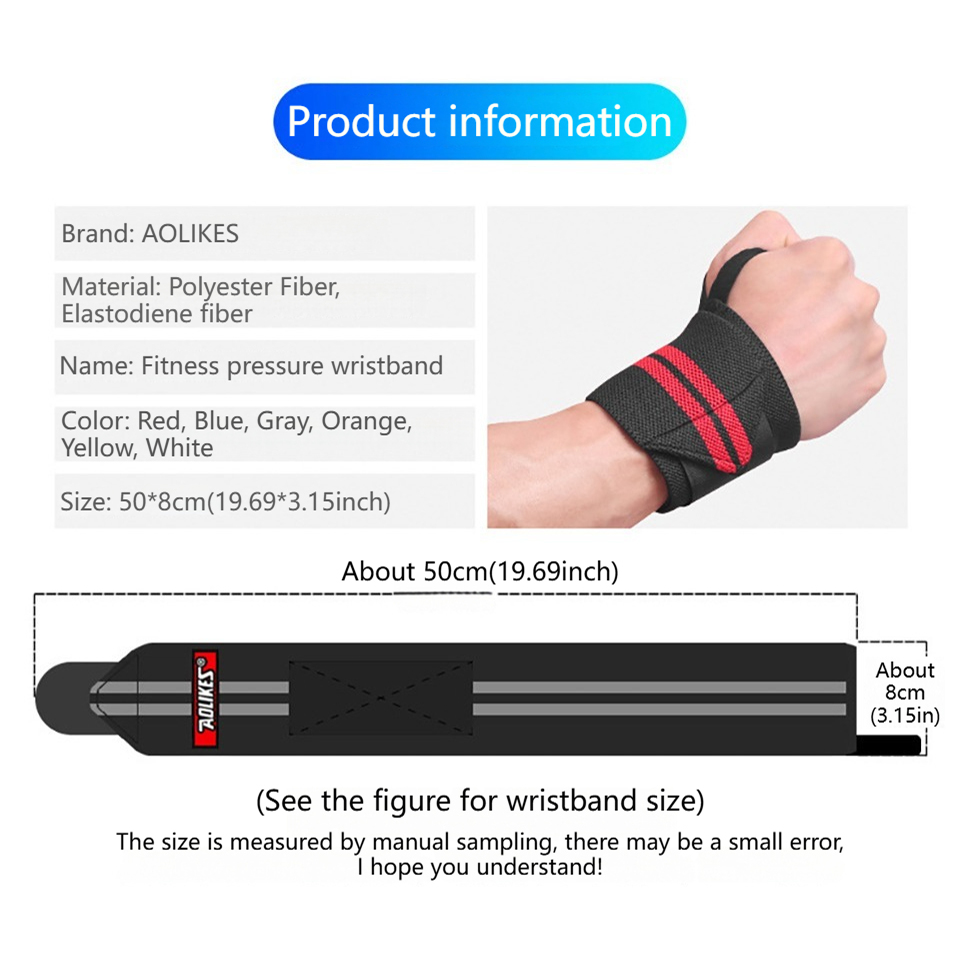 AOLIKES Fitness Wrist Wraps We - Crossfit Equipment ulasan dan harga